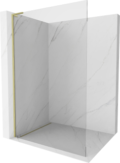 Mexen Kioto L Walk-in sprchová stěna 105x200, transp., broušené zlato 800-105-103-55-00