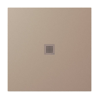 TRENECA vanička z litého mramoru s možností úpravy rozměru, 100x100cm, béžová mat 84301.81