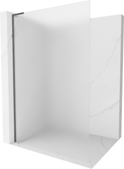 Mexen Kioto L Walk-in sprchová stěna 80x200 cm, mráz, šedá kartáčovaná 800-080-103-66-30