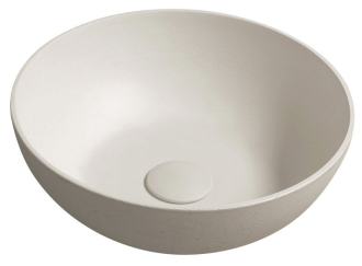 FORMIGO betonové umyvadlo na desku, ? 39cm, písková FG314