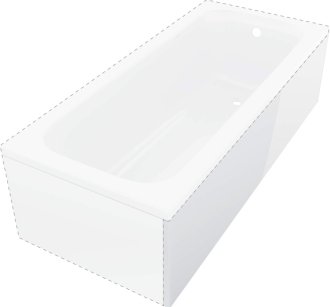 Deante Prizma panel na vanu 170cm, dlouhá strana KTJD017O