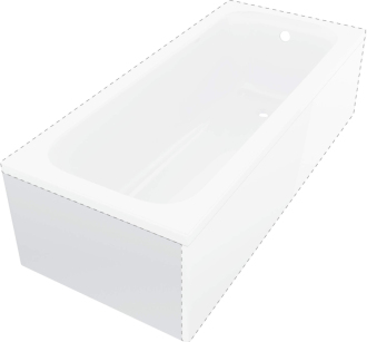 Deante Prizma panel na vanu 180cm, krátká strana KTJK018O