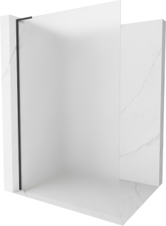 Mexen Kyoto L Walk-in sprchová stěna 100 x 200 cm, mráz, černá - 800-100-103-70-30