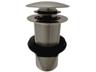 výpusť umyvadlová CLICK-CLACK 5/4"-pro umyvadlo bez přepadu metal grey - lesklá MD0798MGL