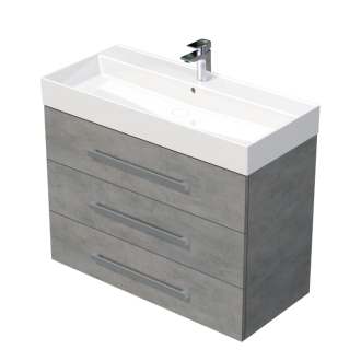 CUBE WAY skř. s um. SAT 100cm, beton CUBE461003BESAT