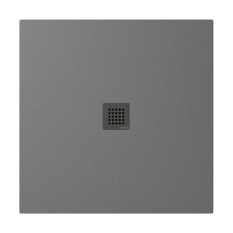 Sprchová vanička čtvercová Polysan Treneca 90x90 cm litý mramor šedá 84300.31