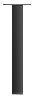 Nábytková nožička, výška 200mm, černá mat 30389