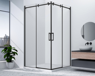 DRAGON BLACK obdélníkový sprchový kout 900x1000mm L/P ,rohový GD4290BGD4210B