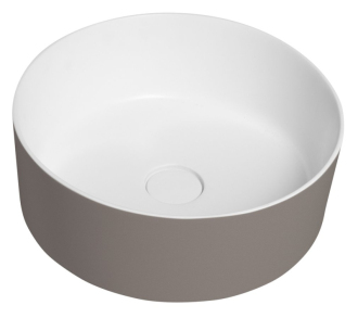 THIN umyvadlo na desku, Rockstone, ? 38 cm, agila/bílá mat WN548-43