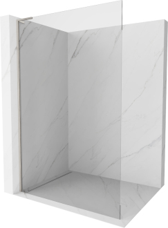 Mexen Kioto L Walk-in sprchová stěna 55x200, transp., kartáč. nikl 800-055-103-97-00