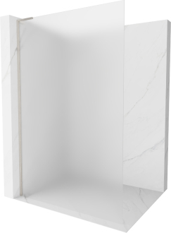 Mexen Kioto L Walk-in sprchová stěna 110x200 cm, mráz, kartáčovaný nikl 800-110-103-97-30