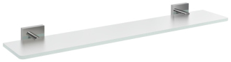 X-SQUARE skleněná police 700mm, chrom/mléčné sklo XQ009-06