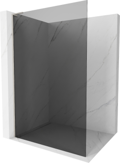 Mexen Kioto L Walk-in sprchová stěna 70x200 cm, grafit, kartáčovaný nikl 800-070-103-97-40