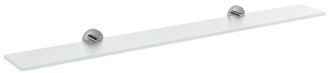 X-ROUND skleněná police 1000mm, chrom/mléčné sklo XR009-09