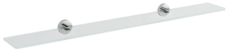 X-ROUND skleněná police 900mm, chrom/čiré sklo XR009-18