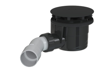 Vaničkový sifon MULTI 90 x 40/50mm černý  E90KOBL