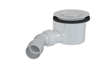 Vaničkový sifon designový MULTI 90 x 40/50mm bílá krytka E90KOB