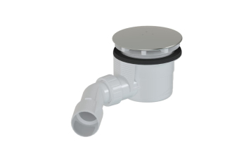 Vaničkový sifon MULTI 90 x 40/50mm nerezová krytka E90KOCR