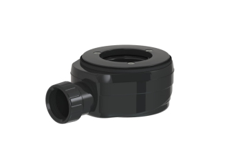 Vaničkový sifon MULTI 90 x 40/50mm nízký černý bez krytky ESLIM90BL