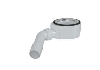 Vaničkový sifon MULTI 90 x 40/50mm nízký nerezová příruba ESLIM90KO