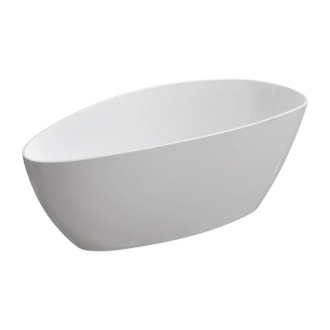 Omnires BARCELONA M+ volně stojící vana, 156 x 71 cm, bílý lesk BARCELONA156BP