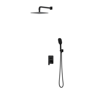 Omnires SACRAMENTO podomítkový sprchový systém, černý mat SYSSC10BL