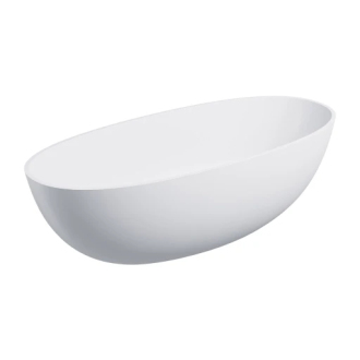 Omnires SHELL M+ volně stojící vana, 175 x 78 cm, matná bílá SHELL175WWBM