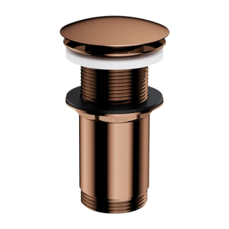 Omnires click-clack výpusť pro umyvadlo bez přepadu, měď lesk A716CP