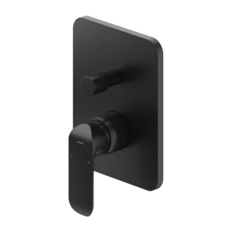 Omnires SACRAMENTO podomítková vanovo-sprchová baterie, černý mat SC2335XBL