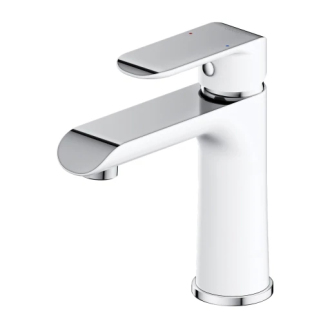 Omnires SACRAMENTO umyvadlová baterie, chrom/bílý lesk SC2310CRB