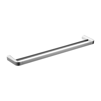 Omnires Dvojitý věšák na ručníky, 64cm, chrom/bílá  SA54226CRB