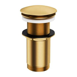 Omnires Umyvadlo s click-clakem, kartáčovaná zlatá A716GLB