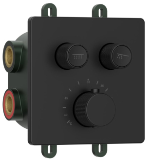 SMARTSELECT podomítková sprchová termost baterie, box, černá mat UBC-RP032B 53122