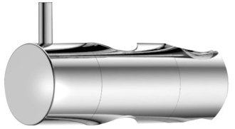 Držák pro sprchovou tyč 23mm, ABS/chrom NDKJ139
