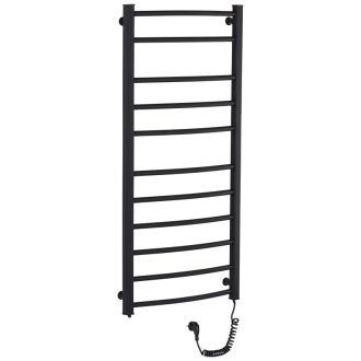 CERANO Elektrický sušák ručníků Luca černá matná 1160x550 mm LIV-EG-11-55