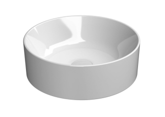 KUBE X keramické umyvadlo na desku, průměr 40cm, bílá ExtraGlaze 942611