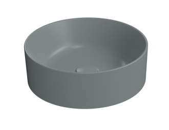 KUBE X keramické umyvadlo na desku, průměr 40cm, agave mat 942604