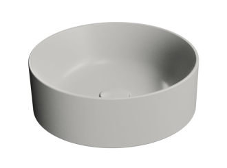 KUBE X keramické umyvadlo na desku, průměr 40cm, cenere mat 942617