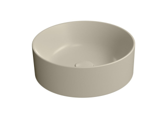 KUBE X keramické umyvadlo na desku, průměr 40cm, creta mat 942608