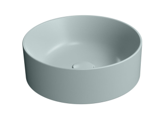 KUBE X keramické umyvadlo na desku, průměr 40cm, ghiaccio mat 942615