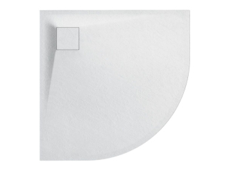 CERANO Sprchová vanička čtvrtkruhová Quarto bílá matná 90x90 cm CER-414761