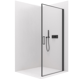 CERANO Sprchové křídlové dveře Porte L/P černá matná, transpar.sklo 90x195 cm CER-413492