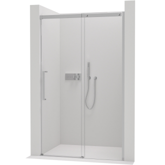 CERANO Sprchové posuvné dveře Lantono L/P chrom, transparentní sklo 160x195 cm CER-432034