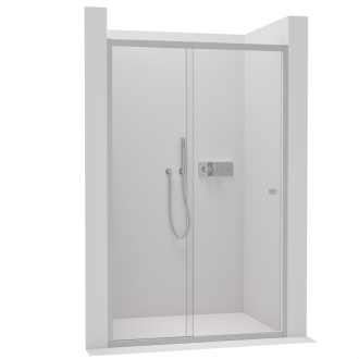 CERANO Sprchové posuvné dveře Varone L/P chrom, transp.sklo 90x195 cm CER-DY505-90-195