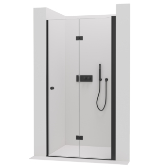 CERANO Sprchové skládací dveře Volpe L/P černá matná, transp.sklo 70x190 cm CER-423325