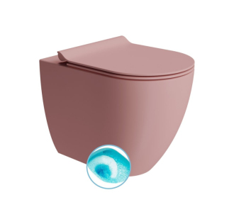PURA WC mísa stojící, Swirlflush, 36x55cm, spodní/zadní odpad, blush dual-mat 880324