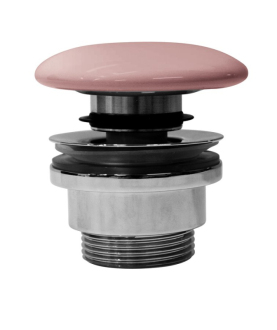 GSI umyvadlová výpust 5/4“, click-clack, keramická zátka, 5-65mm, blush mat PCS24