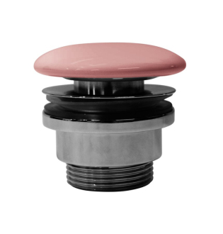GSI umyvadlová výpust 5/4“, neuzavíratelná, keramická zátka, 5-65mm, blush mat PVC24