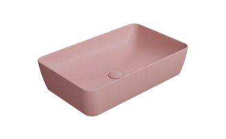 NUBES keramické umyvadlo na desku 60x38cm, blush mat 903624
