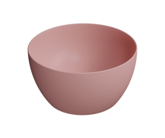 PURA keramické umyvadlo na desku, průměr 42cm, blush mat 885224